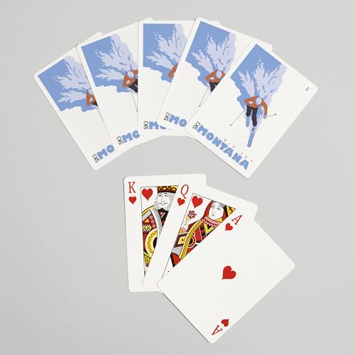Baraja Póker Estilo Esquiador, 52 Cartas miniatura 7