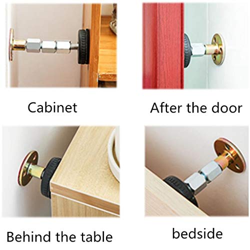 Baoblaze 2x Estrutura De Cama De Rosca Ferramenta Anti-vibração Cabeceira De Cama Fixa Parede Telesc