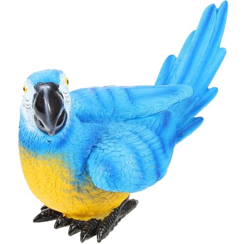 Loro de resina de apariencia realista para decorar tu jardín y mesas de fiesta 2