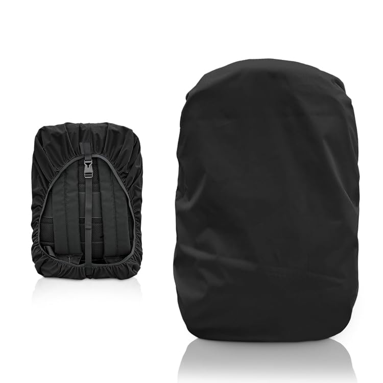 ANTHUB Bag Cover for rain Waterproof Travel Essentials Rain Cover Bag Travel Accessories Bags Dustproof Waterproof for All Bag Sizes Elastic Adjustable for School College Office Backpack TBC498-image-28