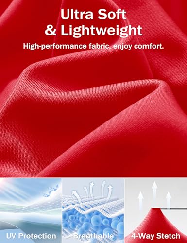 MAGCOMSEN 5 Pack Men's Short Sleeve UPF 50+ Shirts Dry Fit Athletic Rash Guard Workout Running Swim Gym Performance Tshirts3