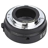 El anillo adaptador de lente electrónico se puede conectar para la lente de la serie Canon EF / EF-S para adaptarse al cuerpo de la cámara Canon EOS serie M, puede realizar una apertura controlable y un enfoque automático de alta velocidad, muy conveniente para fotógrafos y usuarios de video que necesitan un adaptador de lente.