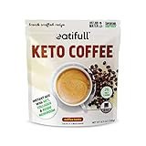 Keto Coffee Latte - Instant Coffee with Collagen, MCT & Reishi Mushroom (0g Sugar Added) with 3g Pro