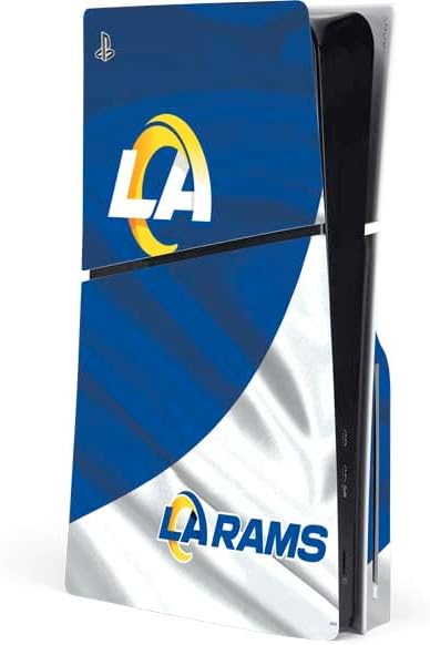 Skinit Decal Gaming Skin Compatible with PS5 Slim Disk Console - Officially Licensed NFL Los Angeles Rams Design