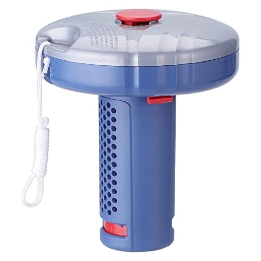 INKBIRDPLUS Mini Chlorine Floater Dispenser, Chlorine Floater 1 Inch Tablet for Chlorine & Bromine, for Bromine Floater Hot Tub, Spa Chlorine Floater, Small Pool Chlorine Floater, 6 Flow Control