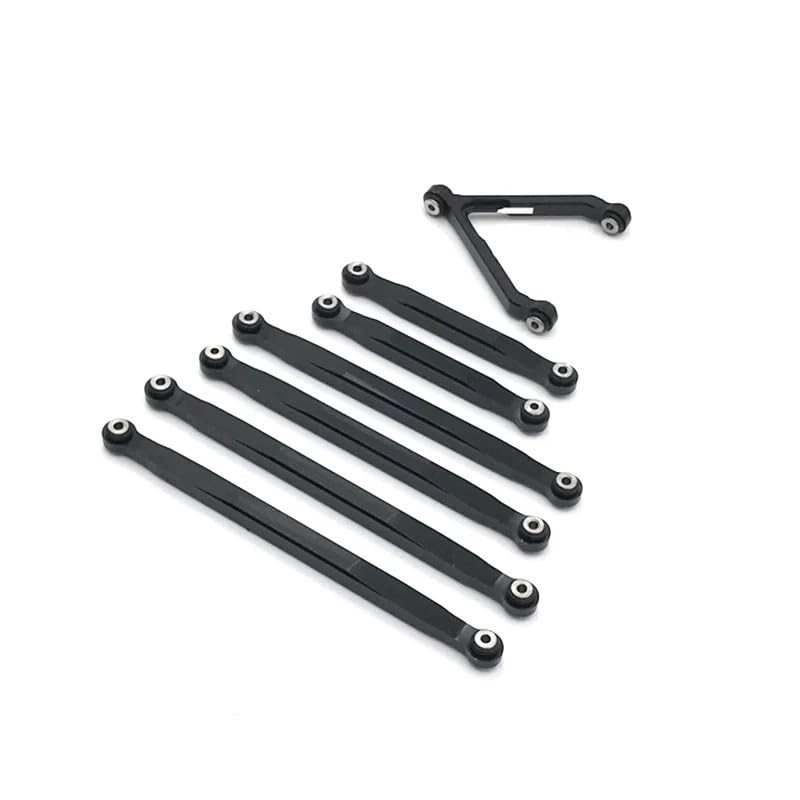 Metal Upgrade Modification Connecting Rod for Axial SCX24 90081 4WD RC Car Parts(Black)