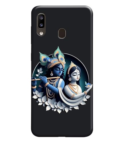 Image of Lord Radha Krishna Printed Hard Back Case Cover Compatible for Samsung Galaxy F22 / Samsung Galaxy M22 (Multicolor) - D1666