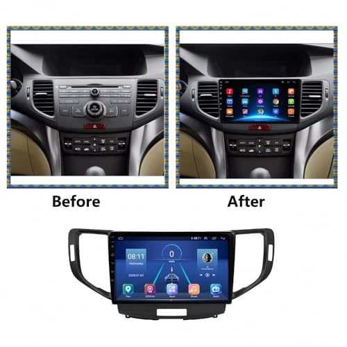 Radio coche con Bluetooth e Incell Touchscreen para Honda Spirior 2009-2013, potencia 2G+32G 2