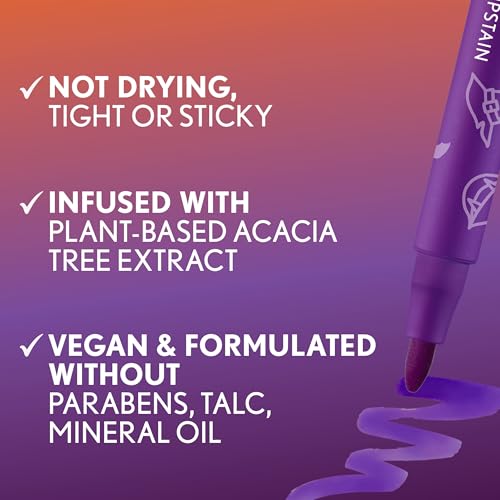 Covergirl Outlast Lipstain, 96 Spooky Bat, Smooth Application, Precise Pen-Like Tip, Transfer-Proof, Satin Stained Finish, Vegan Formula, 0.06oz - image 4