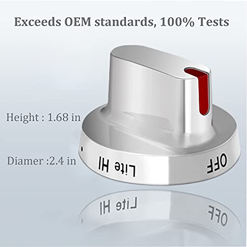 Upgraded 5Pcs Dg64-00472A / Dg64-00347A Stove Knobs Compatible With Dg64-00473A,Dg64-00347A,Dg64-00347B Samsung Stove Knob Replacement,Replaces Fx710Bgs,Nx58F5500Ss,Fx510Bgs,Fx510Bgs,Nx58F5300Ss #TOP3