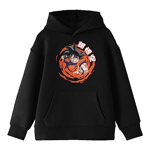 Sweat à capuche Goku Dragon Ball Z noir et orange pour enfant