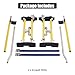 TBAPFS Drywall Stilts 24-40 Inch Height Adjustable Lifts Aluminum Tool for Painting Finishing Pruning Branches Cleaning - Yellow (24