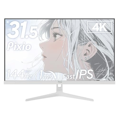 PX32U Wave White ゲーミングモニター 4K 32インチ Amazon.co.jp: Pixio PX32U Wave White ゲーミングモニター 4K