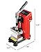 Manual Heat Press Machine with LCD Controller 2x5 Inch 400W Dual Heating Plates 1100lbs Pressure Portable Mini Extracter Hot Presser