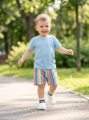 Image of Baby Sock Shoes Toddler Walking Slippers with Soft Rubber Sole