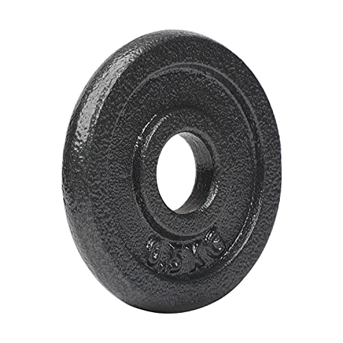 #DoYourFitness Discos de Pesas de Hierro Fundido 0,5-20 KG - Diámetro 28/30 mm - Pesas y Mancuernas para Ejercicio en Casa - Negro