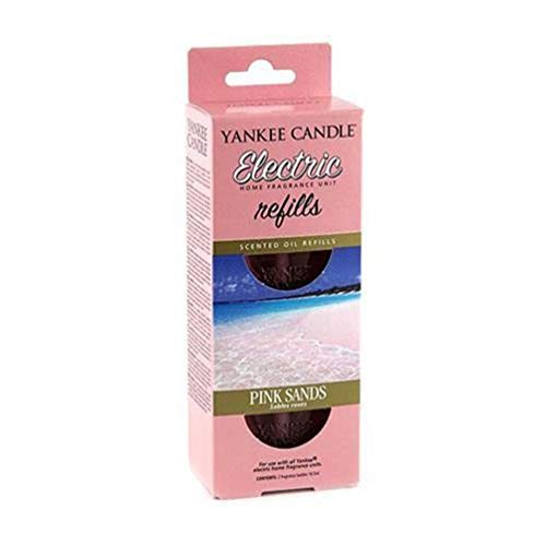 Yankee Candle ScentPlug Air Freshener Refill, Pink Sands, Glass, EHF Refill Twin Pack