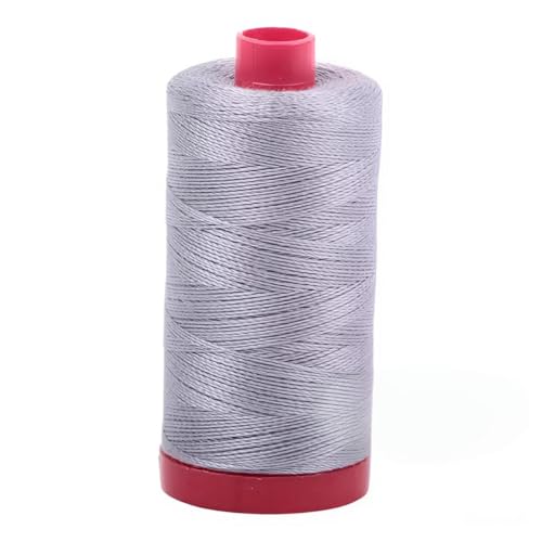 Hilo Aurifil Algodón 12 WT Gris Bobina Grande miniatura 1