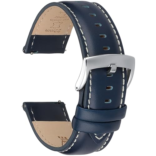 CORROPELLE Leder Uhrenarmbänder Schnellverschluss Armband 18mm 19mm 20mm 21mm 22mm Eleganten Hochwertige Ersatz Leder Armband für Damen und Herren Uhr und Smartwatch