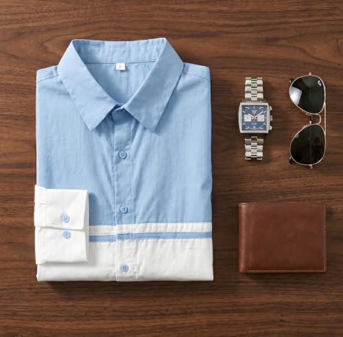Image of Afflatus Men's Stylish Cotton Casual Shirt | Full Sleeve Button-Down Shirt | Comfortable Breathable Fabric | Perfect for Casual Office and Outing Wear