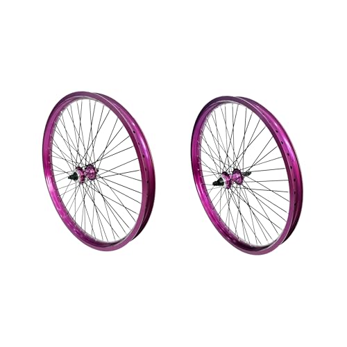 Image of 20 inch /26 inch x 1.85 inch Heavy Duty Bike Rim Wheel Set, 12 Gauge 48 Spokes Wheelset, Double Wall Aluminum Alloy Bicycle Wheels Rims (Front & Rear) Disc Brake
