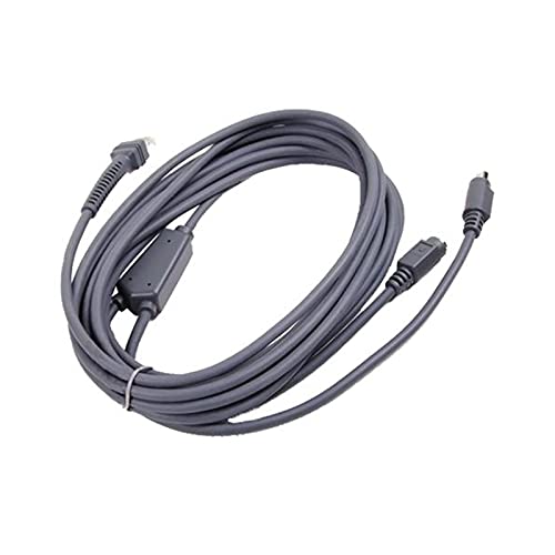 Connectors 5M PS2 Keyboard Wedge Cable Compatible for Symbol LS2208 LS4208 DS6708 Barcode Scanner - (Cable Length: 5M)