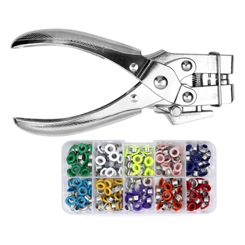 Portable Leather Hole Punches Tool Professional Metal Build Adjustable Size for Crafting Workshops and Leather Projects Metal Le