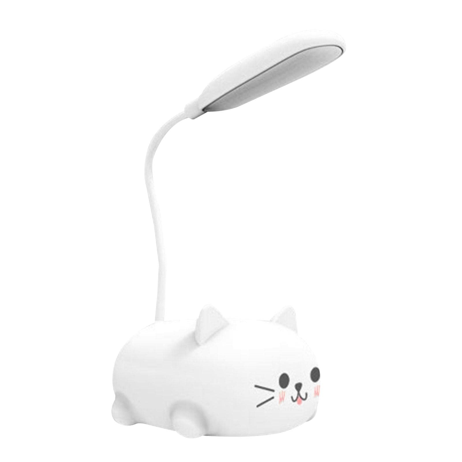 Cute Desk Lamp - LED Desk Lamp for Kids | USB Rechargeable Student Learning Eye Protection Lamp, Cartoons reading Lamp, Small Desk Lamp for home