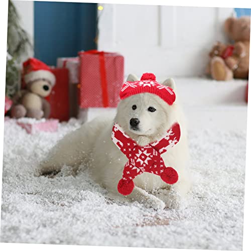 Disfraz Navideño con Gorro y Bufanda para Perro miniatura 6