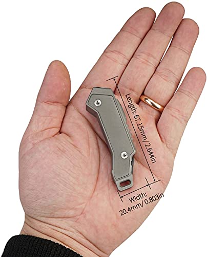 Mecarmy Fl02 360 Lumens Super Bright Outdoor Edc Mini Keychain Led Flashlight, Titanium Usb Rechargeable Flashlight, Waterproof Edc Mini And Powerful Flashlight (Sandblasted) #TOP2