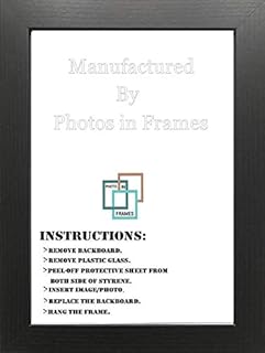 Photo, poster, Picture Frames Black White Silver Oak (Black, 17" X 12")