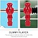 HANABASS 4 Pcs Replacement Foosball Players Red for Table Top Foosball Game, Durable Mechanical Soccer Players