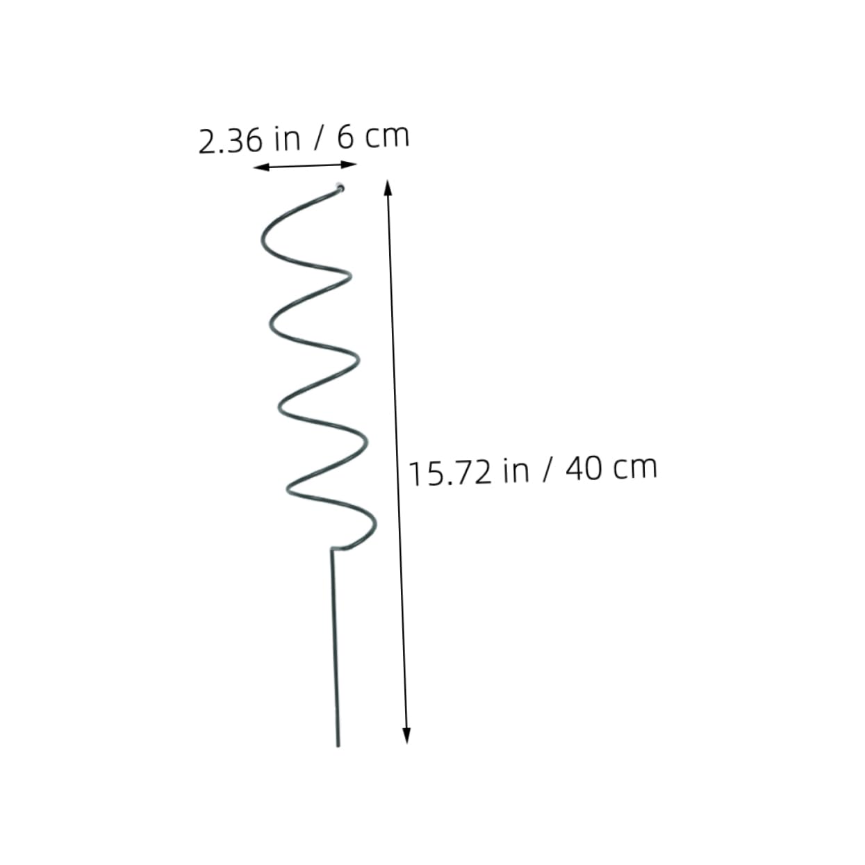 Abaodam 3 Sätze Pflanzenstützpfähle Spiral Hohe Stützstäbe Für Tomaten Kletterpflanzen Und Blumen Wetterfest Und Dekorativ Für Garten Und Balkon Einfache Installation Und 5 Stücke * 3