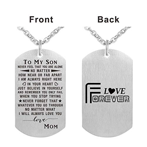 Son Gifts From Mom, Son Necklace For Boys, Son Birthday Graduation Gift Jewelry #TOP1