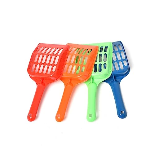 iplusmile 4個 ペット用トイレシャベル 猫パズルフィーダー 猫引っ掻き おもちゃ 猫砂スクープ スクラッチャー 猫のもの ゴミ 子猫の砂のシャベル 猫砂シャベル 長い柄の小さなスコップ