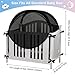 VEIZXUN Crib Tent Safety Crib Net to Keep Baby in, Black Pop up Cribs Cover to Keep Baby from Climbing Out, Breathable Mesh Blackout Mosquito Net for Toddler Bed