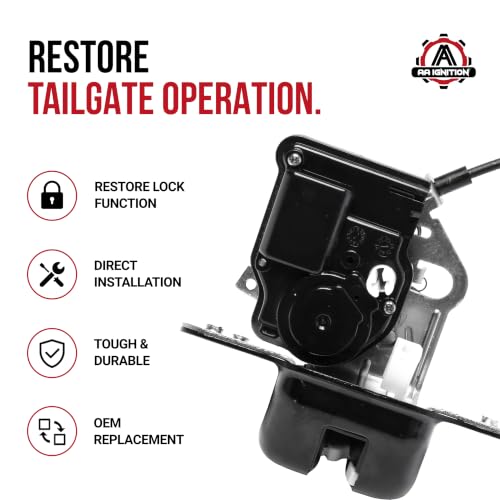 Image of Rear Liftgate Tailgate Lock Latch Actuator - Compatible with Dodge, Jeep - Durango, Nitro, Commander, Grand Cherokee, Liberty, Patriot - Rear Hatch Latch - Replaces 4589131AG, 4589131AB, 4589131AF