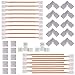 FSJEE 10mm 5050 RGB LED Strip Light Connectors Kits with 20X L Shape 4 Pin Right Angle Corner Solderless Connector,20X Gapless Connectors