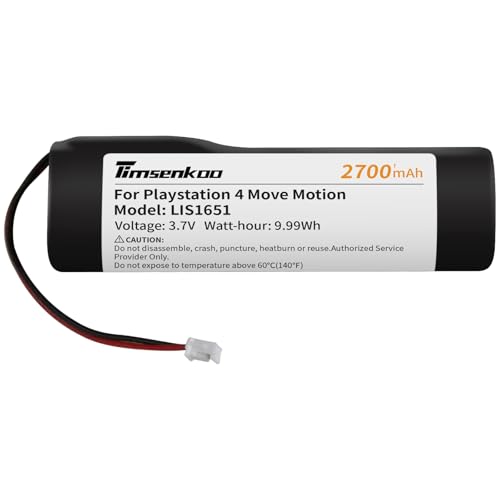 Image of 2 Pack Upgraded 2700mAh LIS1651 LIS1654 Battery Replacement for Sony PlayStation 4 PS4 Move Motion Controller Battery