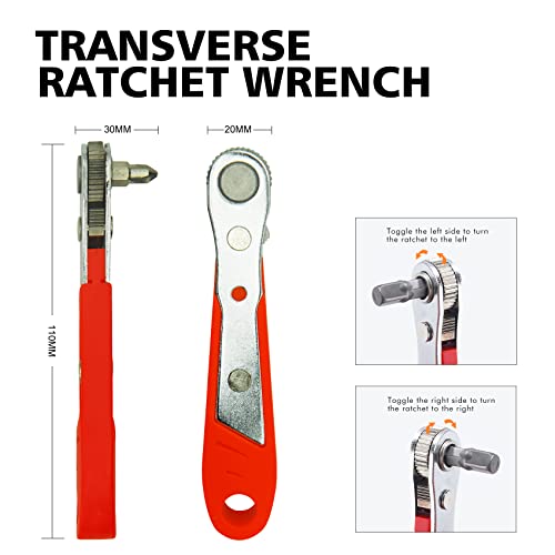 Ratcheting Screwdriver Set Toolmak Screwdriver 42 In 1 Ratchet Wrench Set, With Rotatable Ratchet Handles ＆ Storage Case, Household Repair Tool Kits For Bike #TOP3