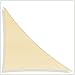 ColourTree 20' x 20' x 28.3' Beige Right Triangle CTAPRT20 Sun Shade Sail Canopy Mesh Fabric UV Block UPF50 - Commercial Heavy Duty - 190 GSM - 3 Years Warranty (We Make Custom Size)