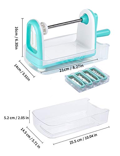 Ourokhome Zucchini Noodle Maker Spaghetti Spiralizer - 5 Blades Vegetable Slicer For Veggie Noodles And Curly Chips #TOP5