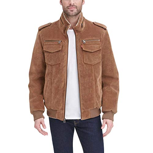Image of Levi's Men's Vintage Deer Faux Leather Aviator Bomber (Standard and Big & Tall)