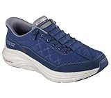 Skechers Contour Foam Cozy Fit - Zapatillas deportivas sin cordones para hombres,5