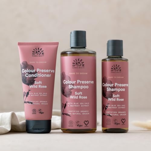 Urtekram Shampoo für gefärbtes Haar Soft Wild Rose