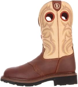 Tony Lama Men's RR3210 Work Boot,Sienna 