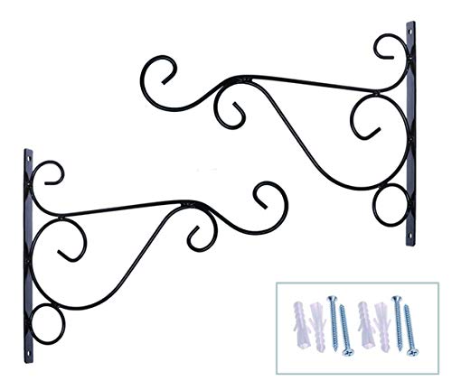 Orgrimmar Metal Plant Bracket 2 Packs Iron Wall Mount Planter Hangers For Hanging Bird Feeders, Lanterns, Wind Chimes, Planters, Outdoor Decoration Hooks #TOP10