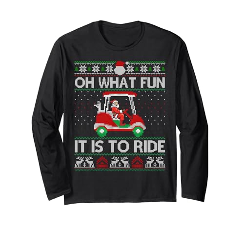 Christmas Oh What Fun It is to Ride Golf Lover