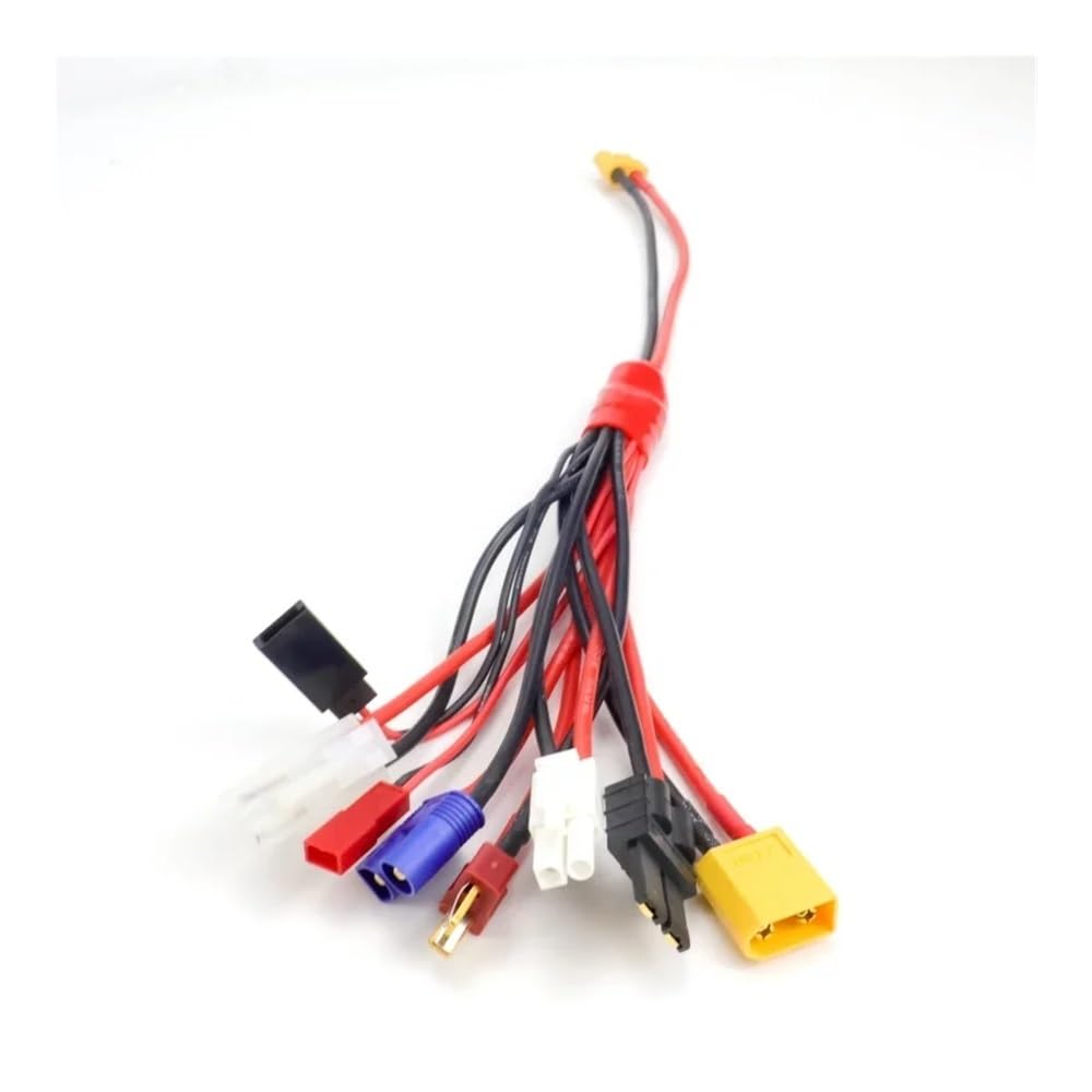Connettore Adattatore Caricabatterie Cavo Batteria con 8 in 1, Banana 4,0 Mm, XT60, TRX, Lipo for Drone RC(8in1 XT60 Input)
