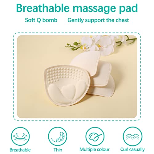Bra Pads Inserts 3 Pairs, Bra Pads Sewn Padded for Sports Bra A/B/C/D Cup Beige or Black, Green or Grey or Pink Optional4
